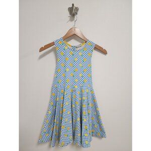 Florence Eiseman blue gingham pineapple dress 6X girls